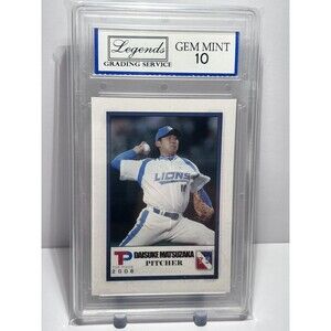 Daisuke Matsuzaka Graded Gem Mint 10 Seibu Lions Serial #d Boston Red Sox 2006